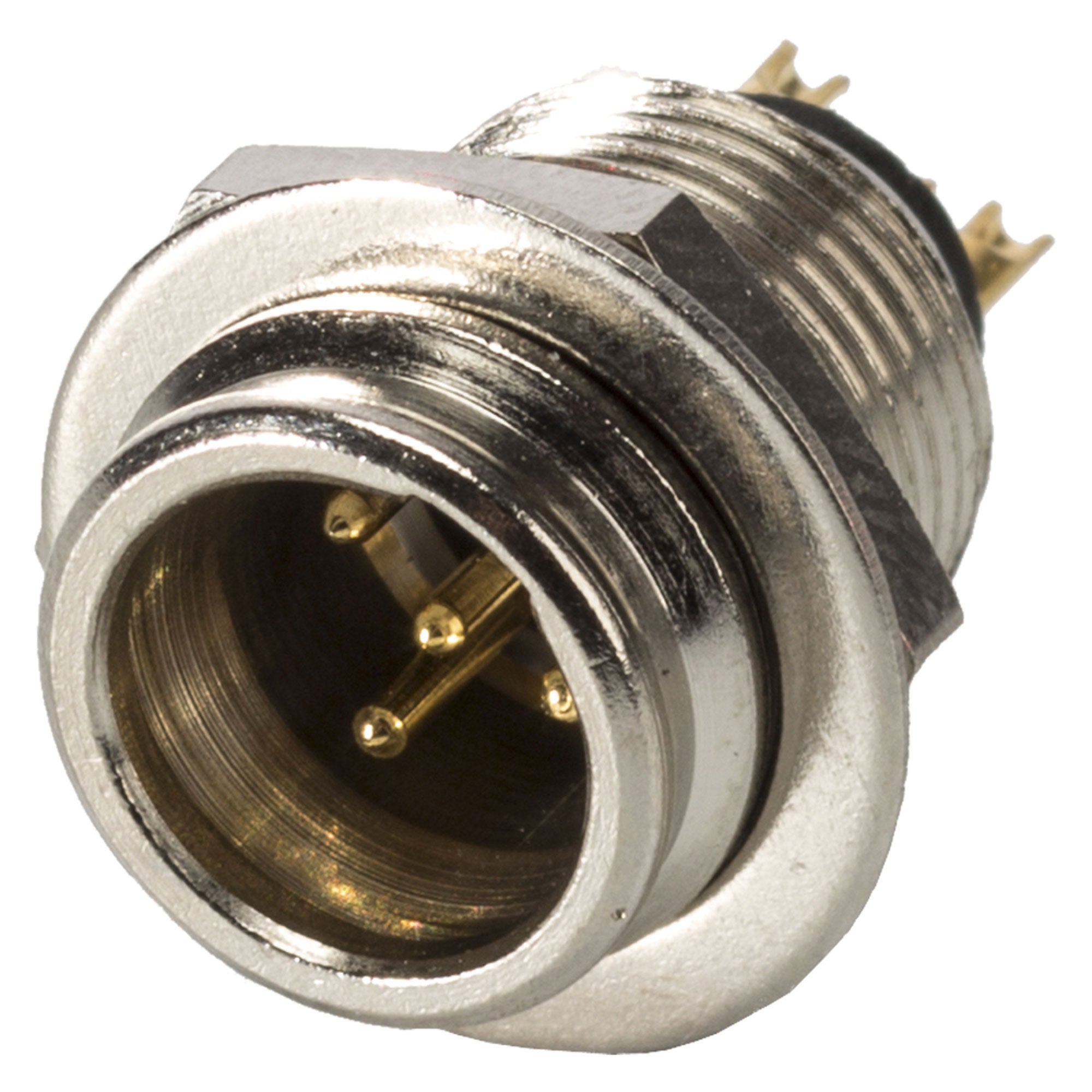 Neutrik Rean RT4MP Male 4-Pin Tiny XLR Chassis Connector (Nickel/Gold)