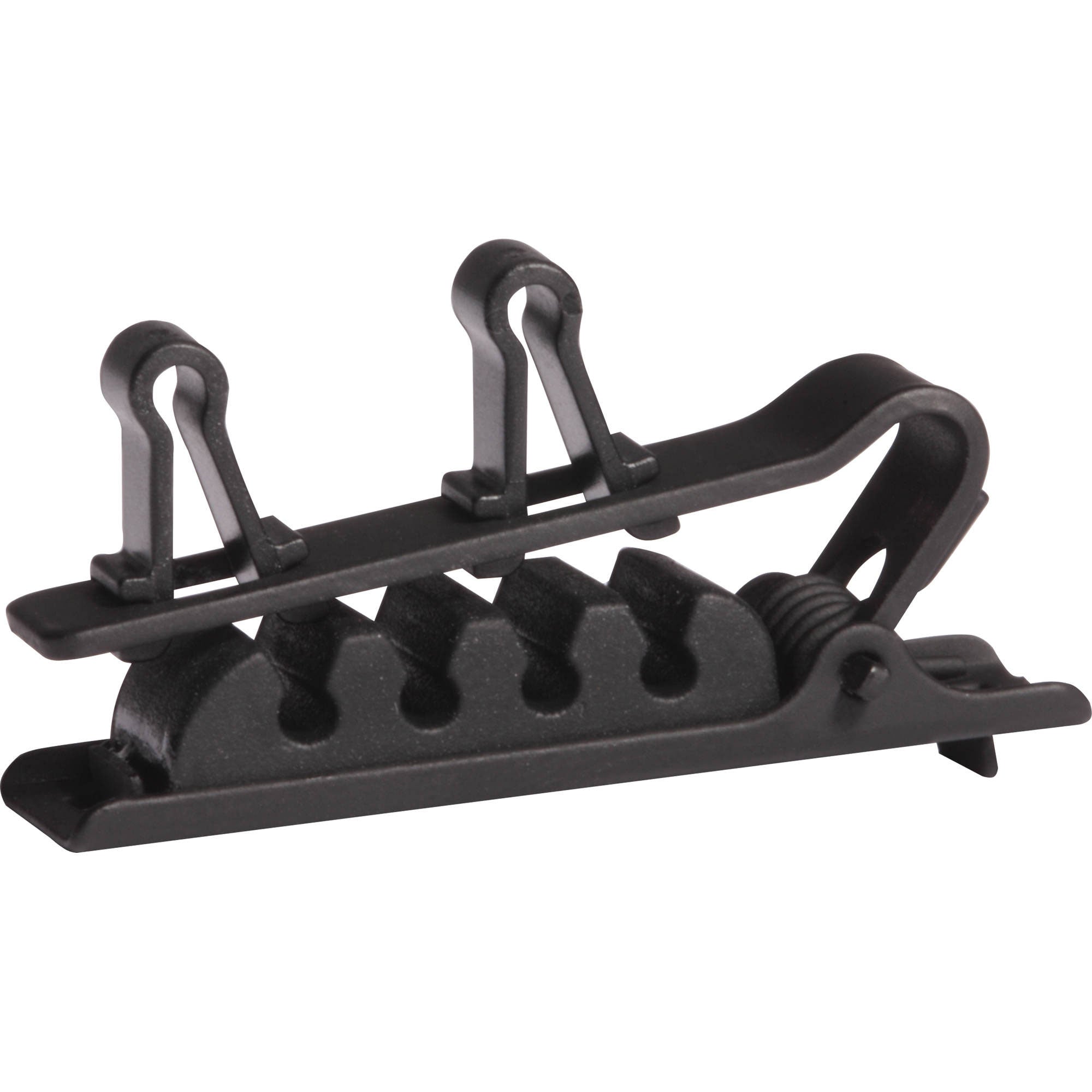 Shure RPMDL4DTC/B Set of 3 Dual Tie Clips for DuraPlex DL4 Microphones (Black)