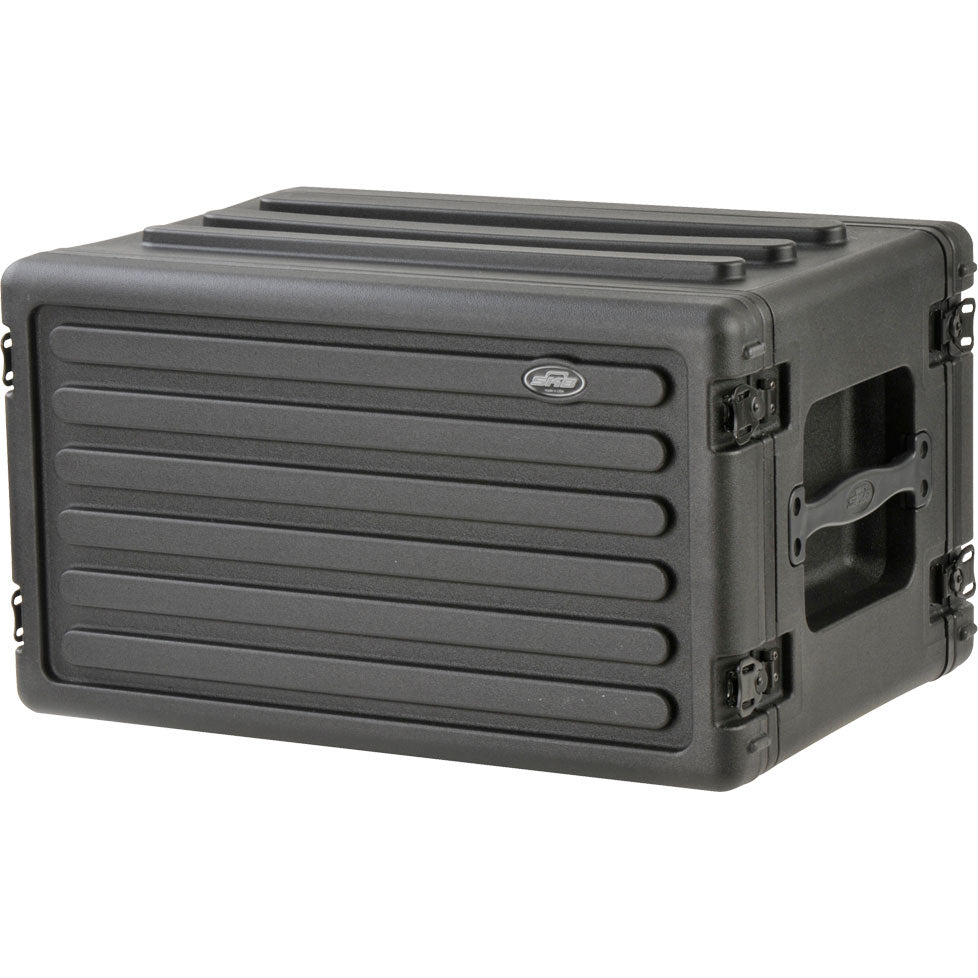 SKB 1SKB-R6S Roto-Molded Shallow Rack Case with Steel Rails (6U)