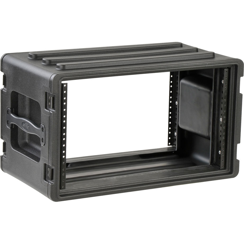SKB 1SKB-R6S Roto-Molded Shallow Rack Case with Steel Rails (6U)