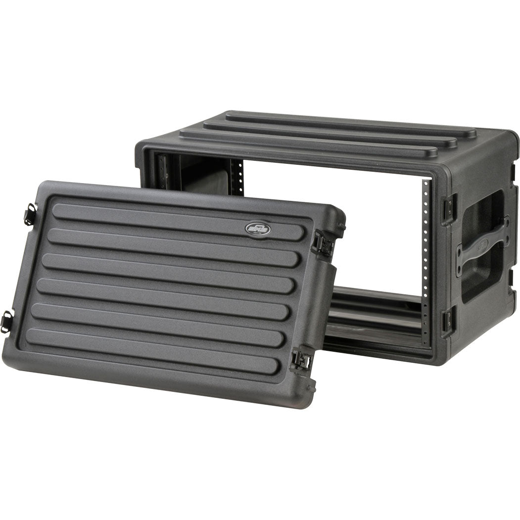 SKB 1SKB-R6S Roto-Molded Shallow Rack Case with Steel Rails (6U)