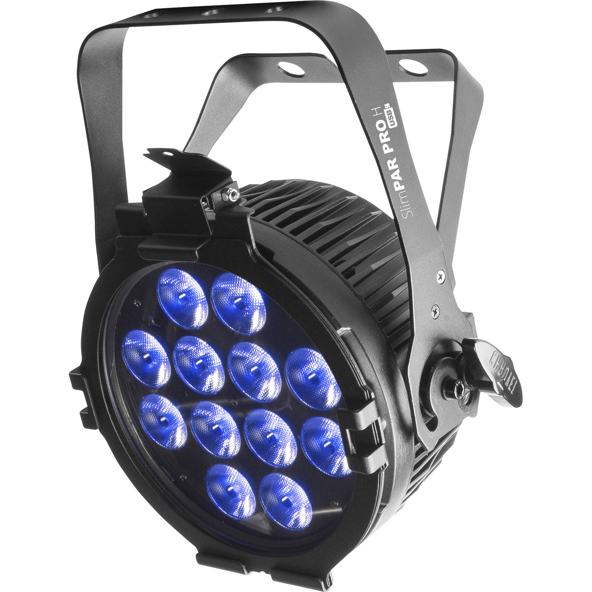 Chauvet DJ SlimPAR Pro H USB Low-Profile RGBAW+UV LED Par Wash Light Fixture (Black)