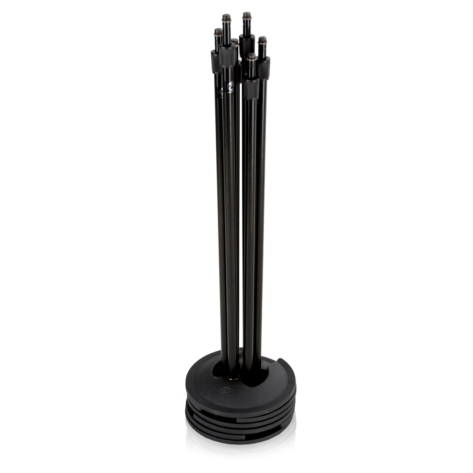 AtlasIED SMS5B Stackable Microphone Stand with 10" Round Base (Black)