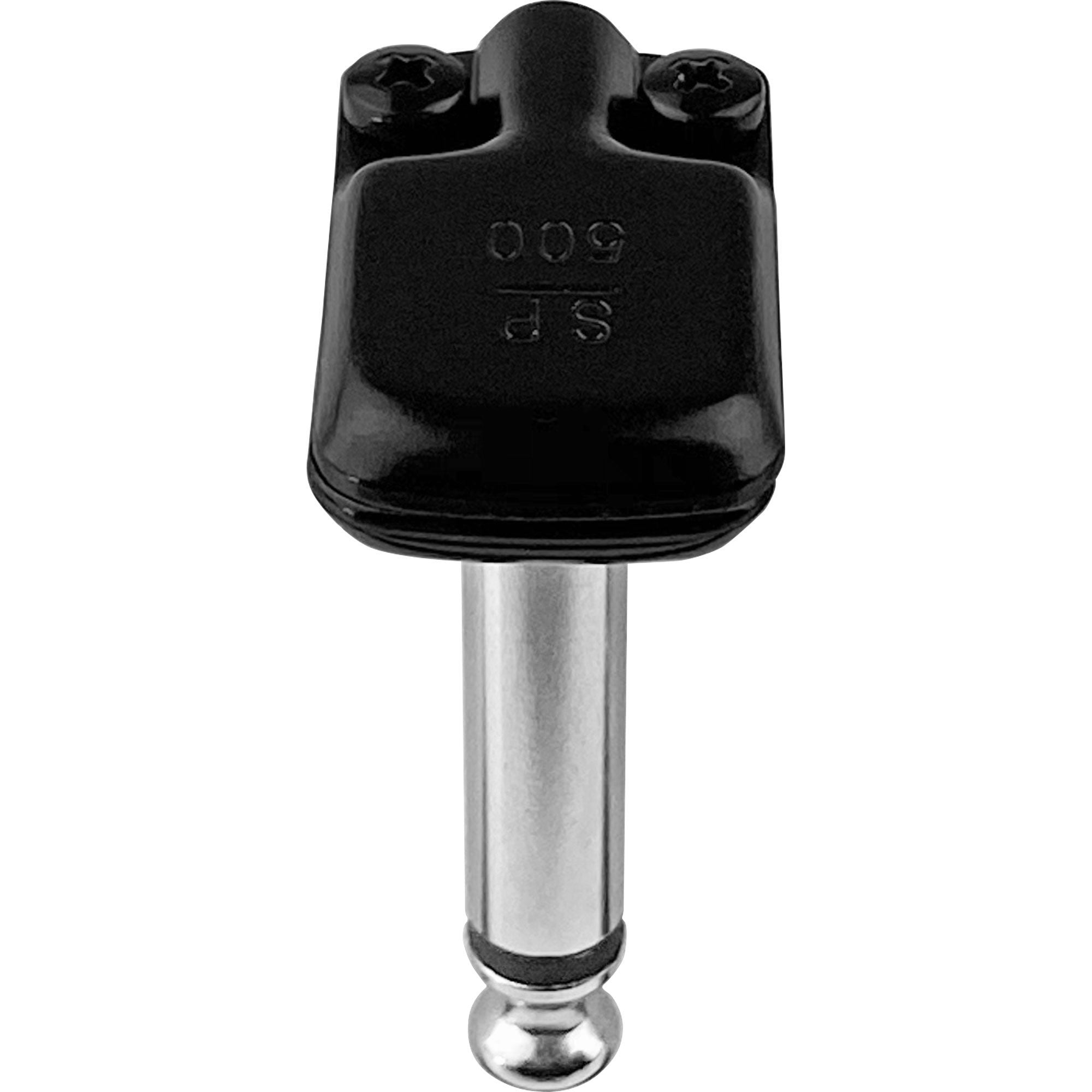 SquarePlug SP500BK Compact Pancake Right-Angle 1/4" TS Mono Cable Plug (Black)