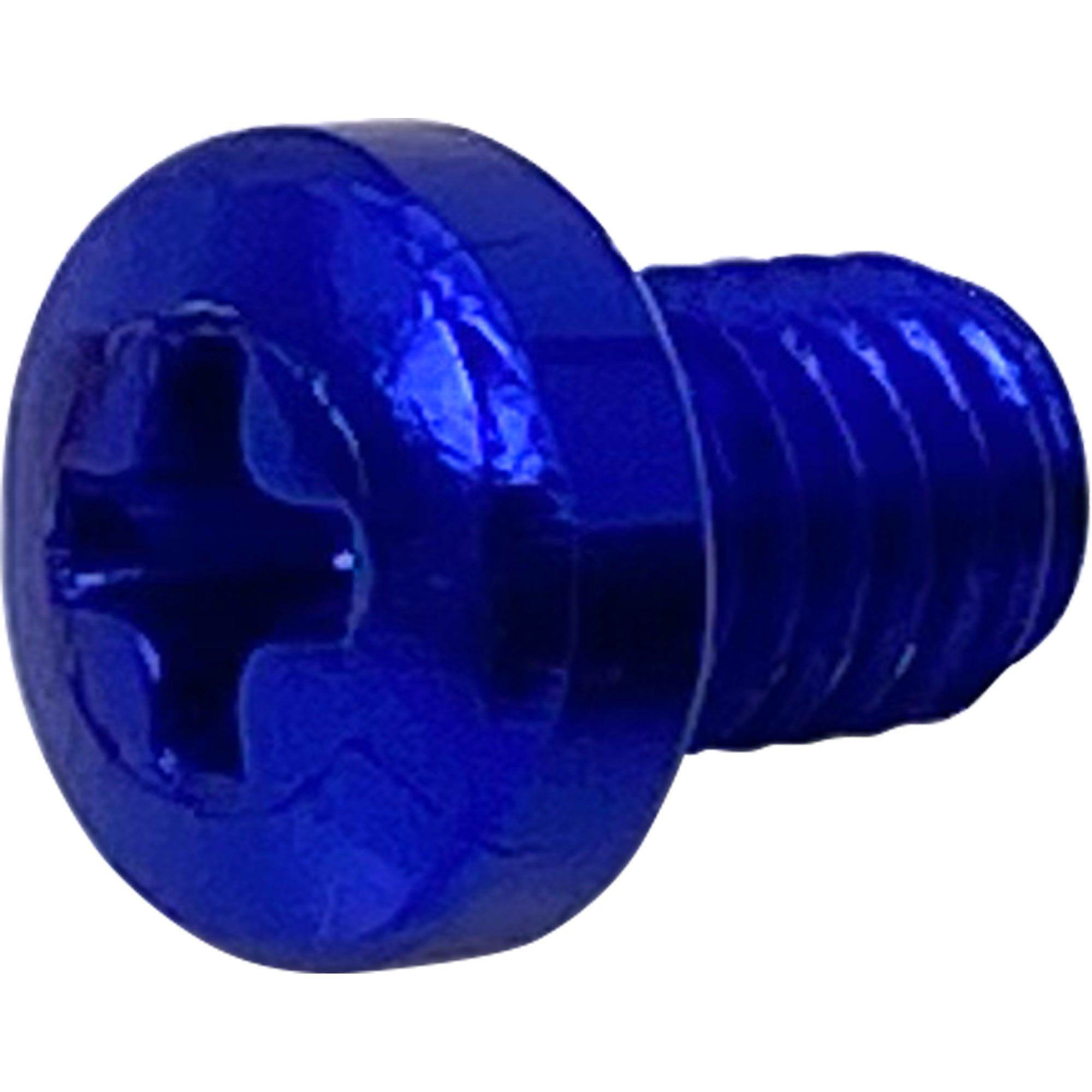 SquarePlug M3x4/B Anodized Aluminum M3x4 Color Coding Screws (Blue, 10 Pack)