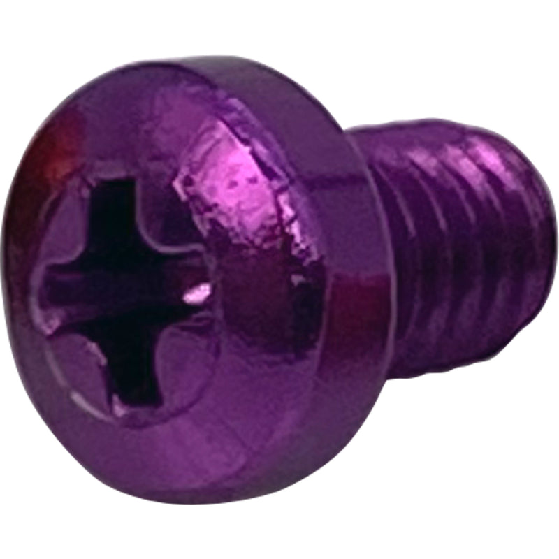 SquarePlug M3x4/P Anodized Aluminum M3x4 Color Coding Screws (Purple, 100 Pack)