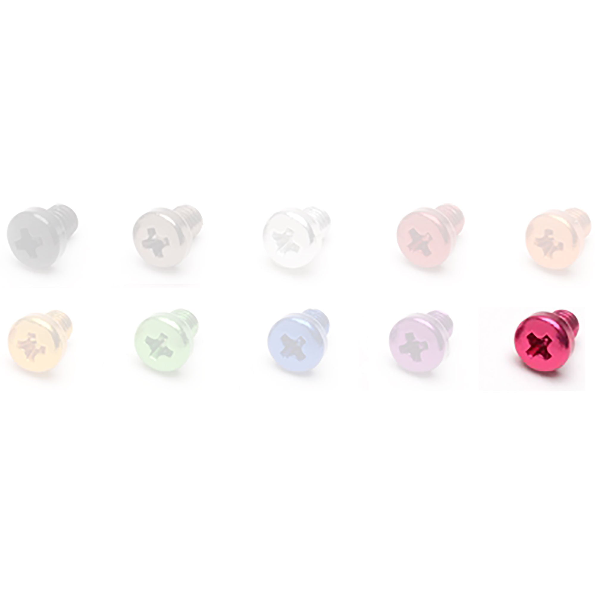 SquarePlug M3x4/PK Anodized Aluminum M3x4 Color Coding Screw (Pink)