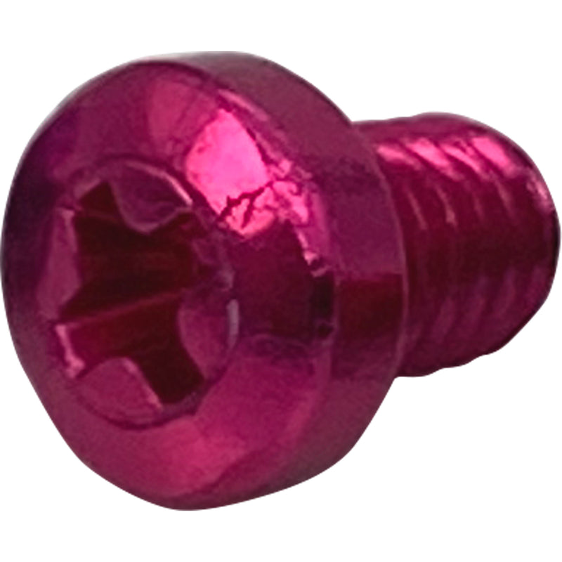 SquarePlug M3x4/PK Anodized Aluminum M3x4 Color Coding Screws (Pink, 10 Pack)