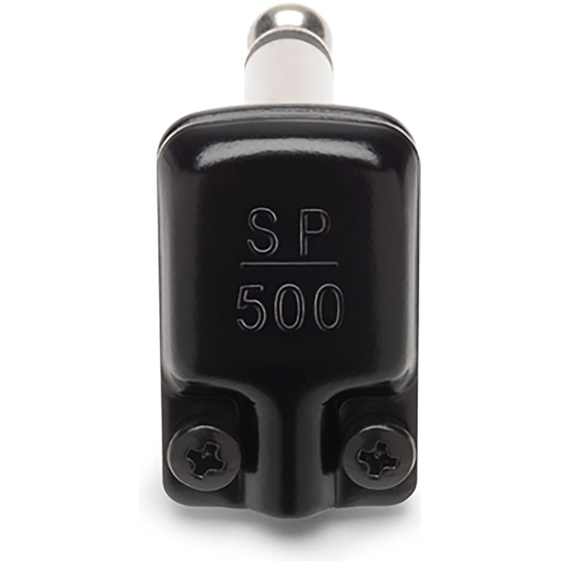 SquarePlug SP500BK Compact Pancake Right-Angle 1/4" TS Mono Cable Plug (Black)