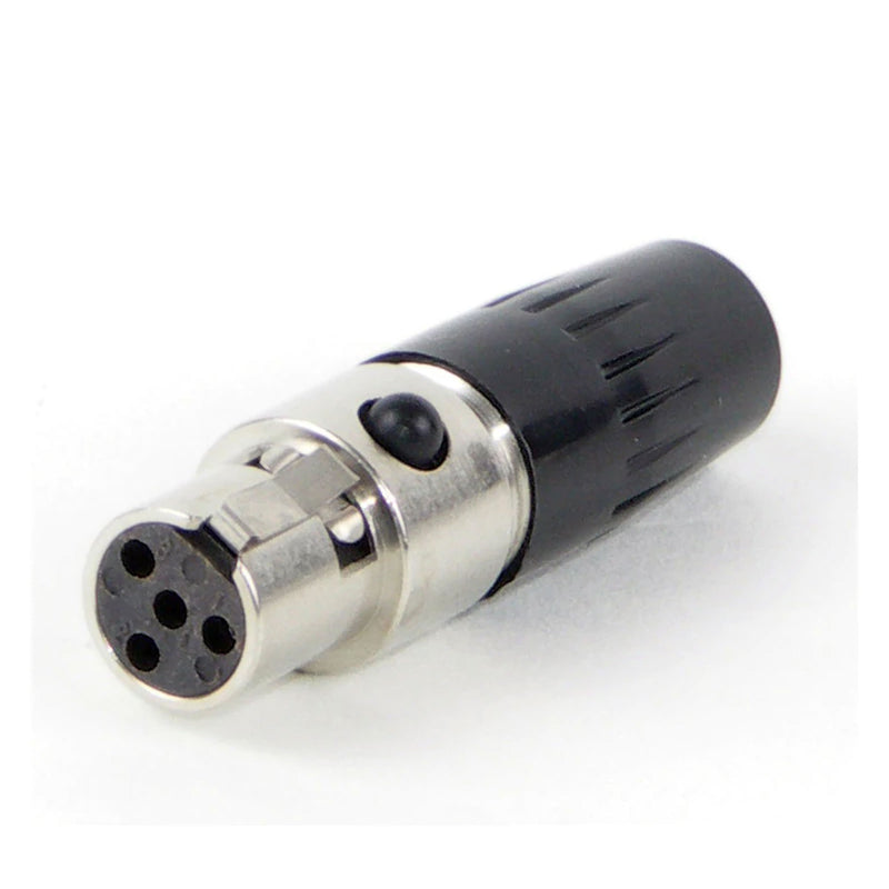 Switchcraft TA4FLX Female 4-Pin Tini-QG Mini-XLR Cable Connector for Large Cable (Nickel)