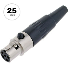 Switchcraft TA5FX Female 5-Pin Tini-QG Mini-XLR Cable Connector (Nickel, 25 Pack) Image 1
