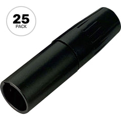 Switchcraft TA5MLBX Male 5-Pin Tini-QG Mini-XLR Cable Connector for Large Cable (Black, 25 Pack) Image 1