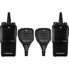 Titan Radio TR4X UHF Two-Way Radios (2 Pack with Speaker Microphones) Image 1