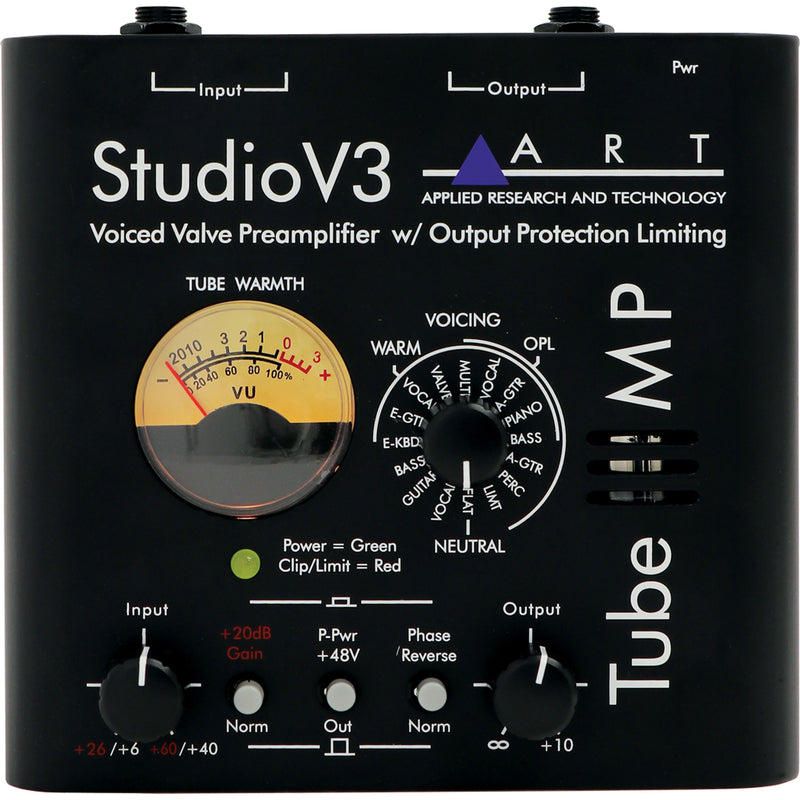 ART Tube MP Studio V3 Single Channel Tube Microphone Preamp