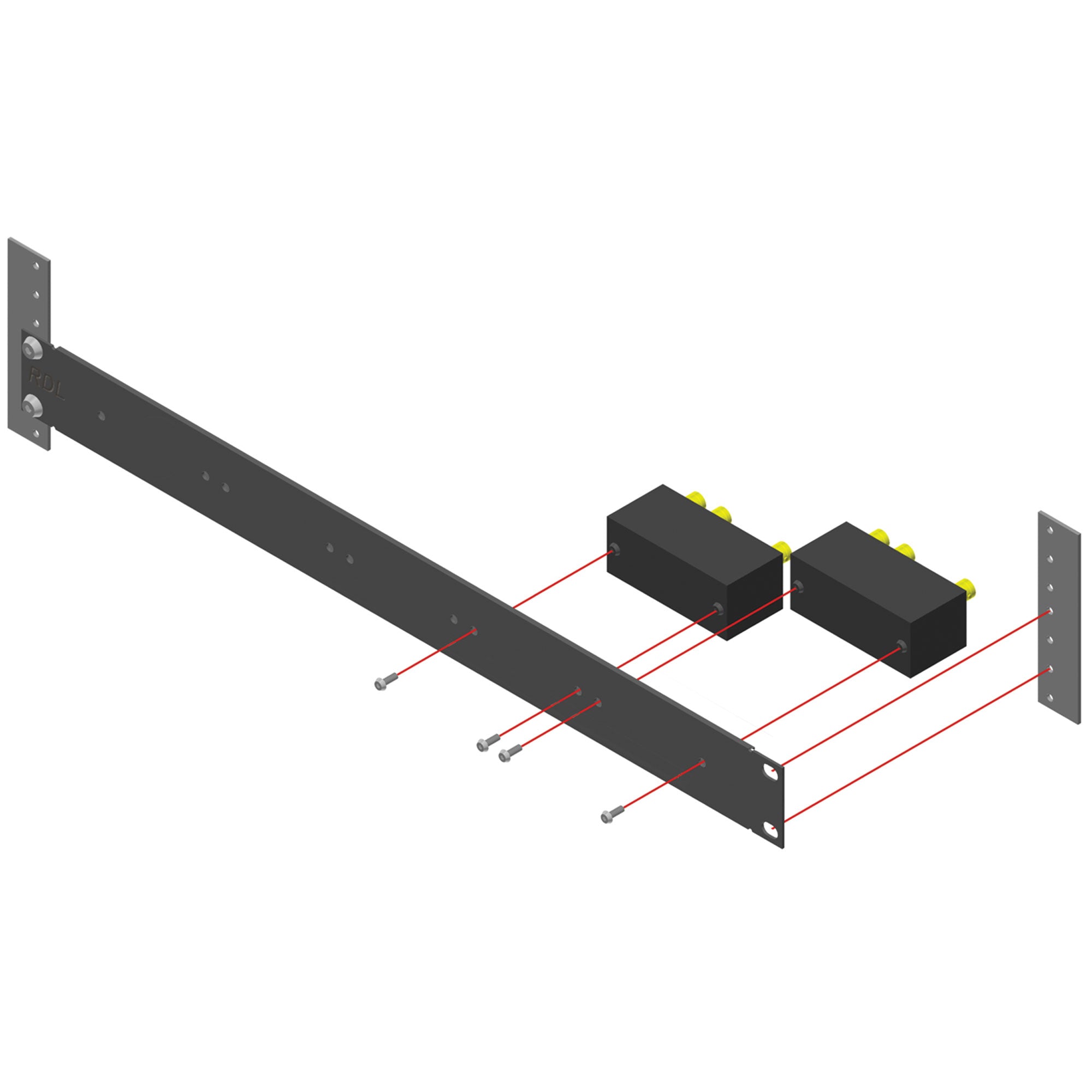 RDL TX-RA5 TX Series 19" Racking System 5 Modules 1RU