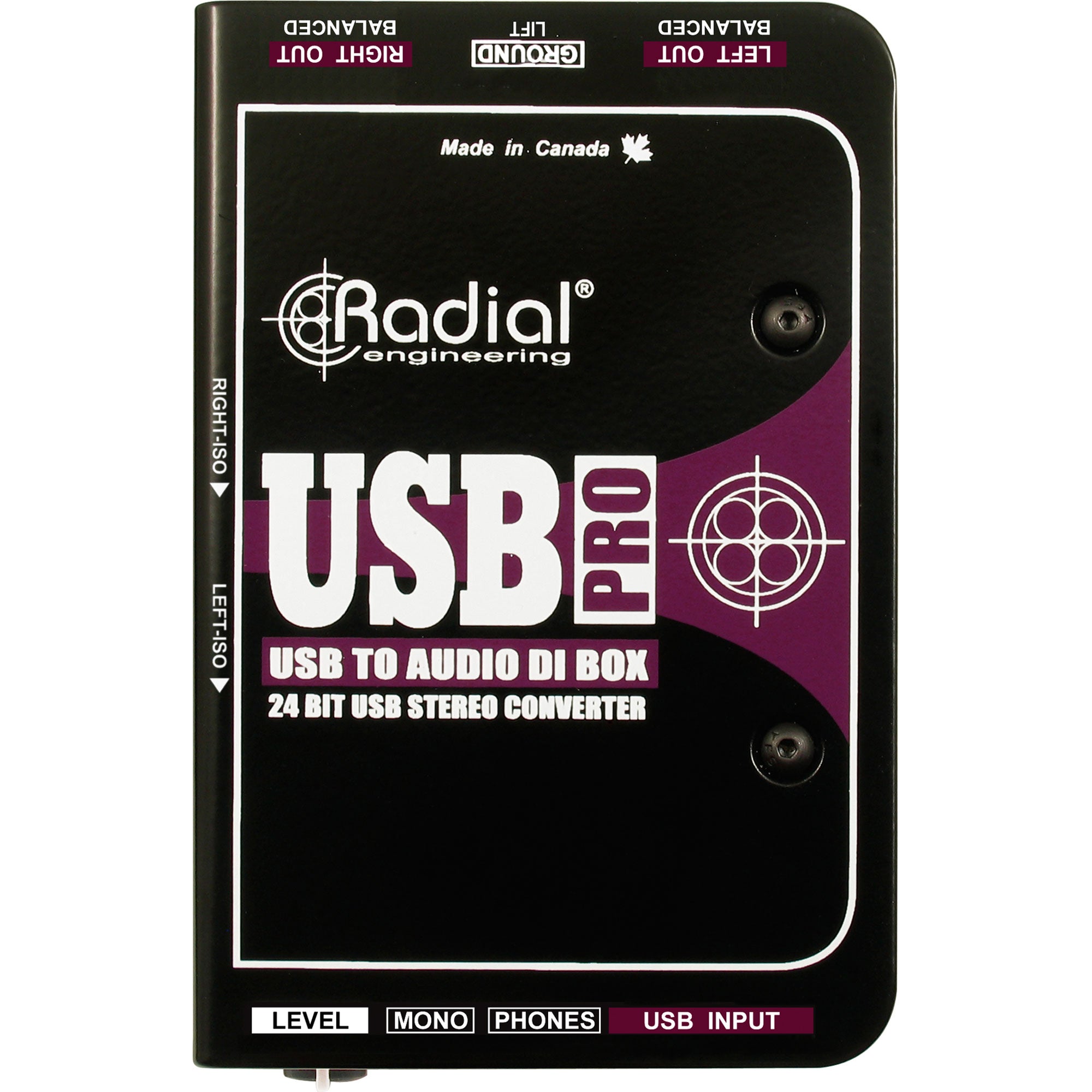 Radial Engineering USB-Pro Stereo USB Laptop Direct Box