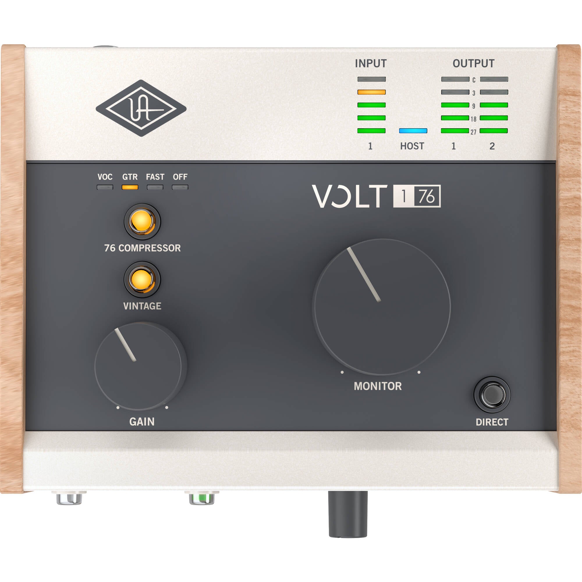 Universal Audio Volt 176 Portable 1x2 USB Type-C Audio/MIDI Interface with Built-In Compressor