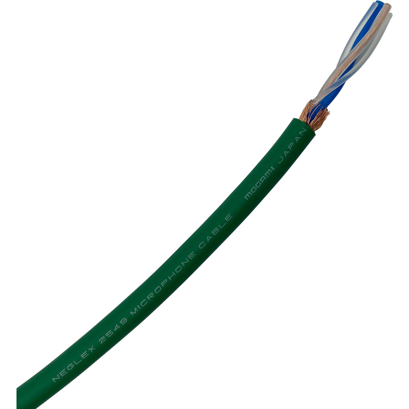 Mogami W2549 Long Run Mic Cable (Green, By the Foot)