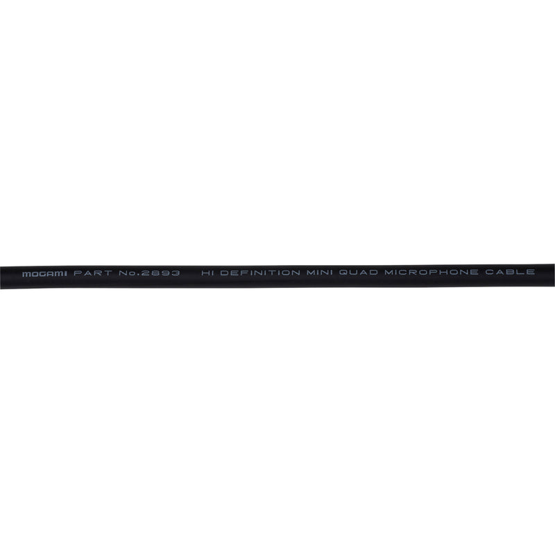 Mogami W2893 Miniature Neglex Quad Microphone Cable (Black, By the Foot)