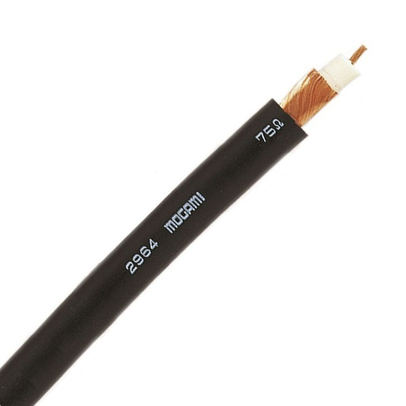 Mogami W2964 PURO II Subminiature & Miniature Coaxial Cable (Black, By the Foot)
