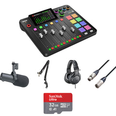 Rode RODECaster Pro II Ultimate 1-Person Podcasting Kit with SM7B Mic, Broadcast Arm & Headphones Image 1