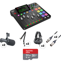 Rode RODECaster Pro II Ultimate 2-Person Podcasting Kit with SM7B Mics, Broadcast Arms & Headphones Image 1