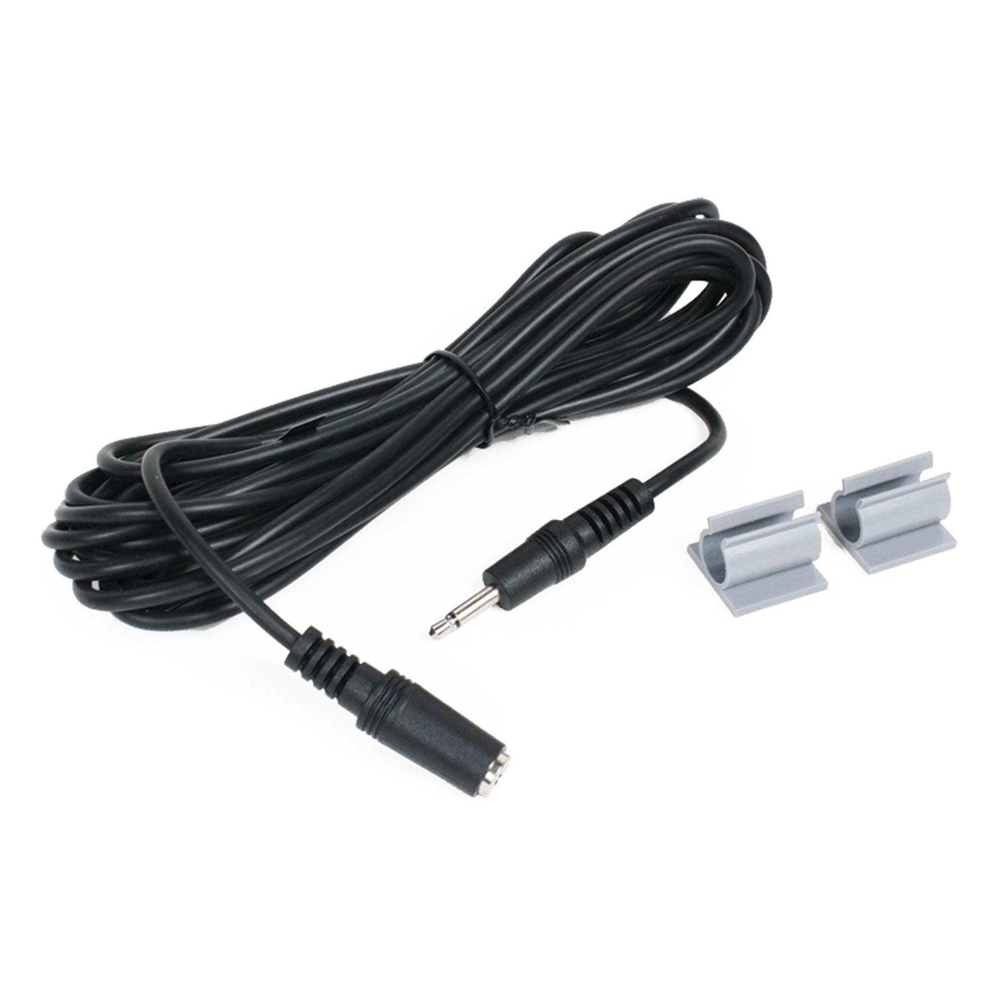 Williams AV WCA 007 WC 3.5mm Male to 3.5mm Female Cable with Mounting Clips (12')