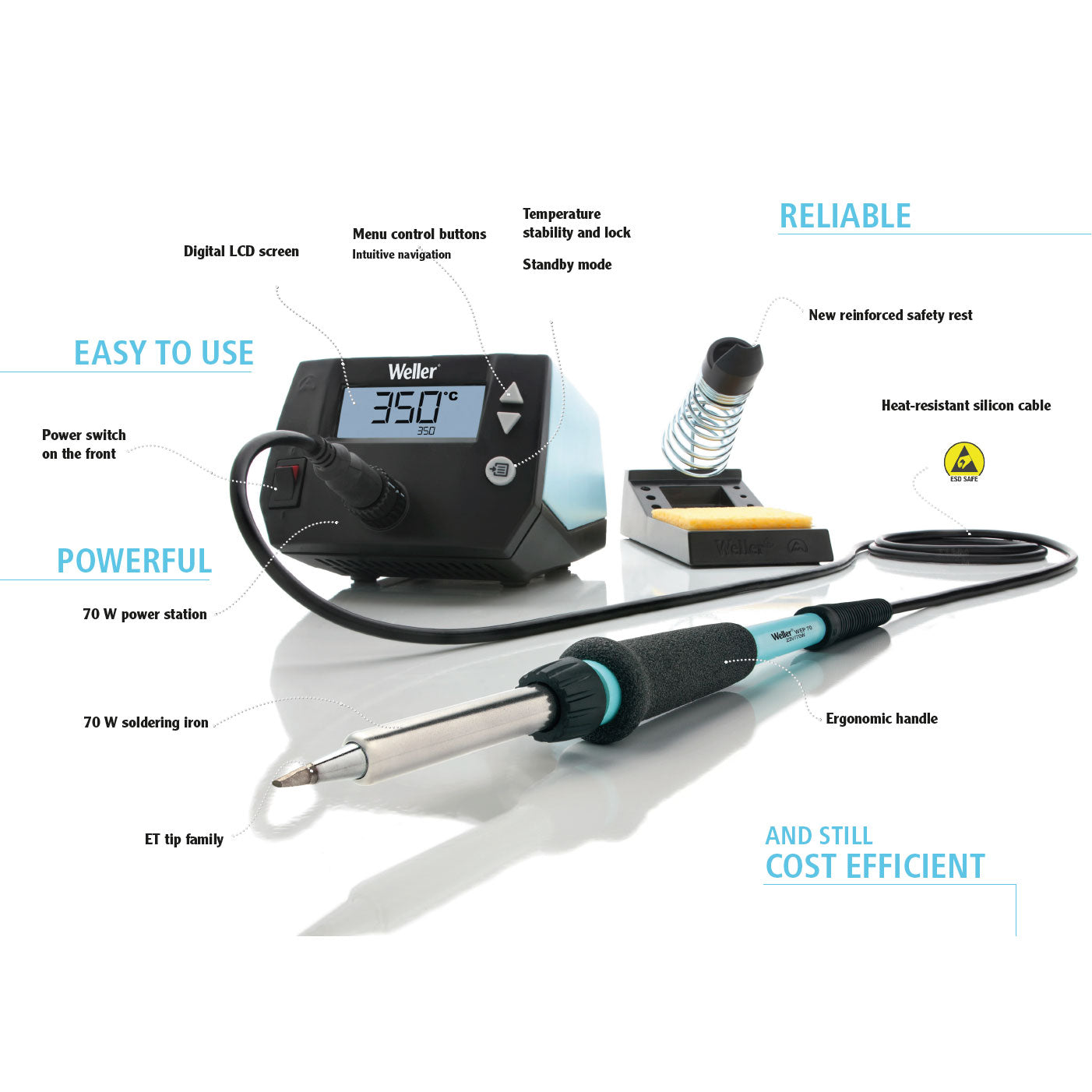 Weller WE 1010 Digital Soldering Station Complete Kit