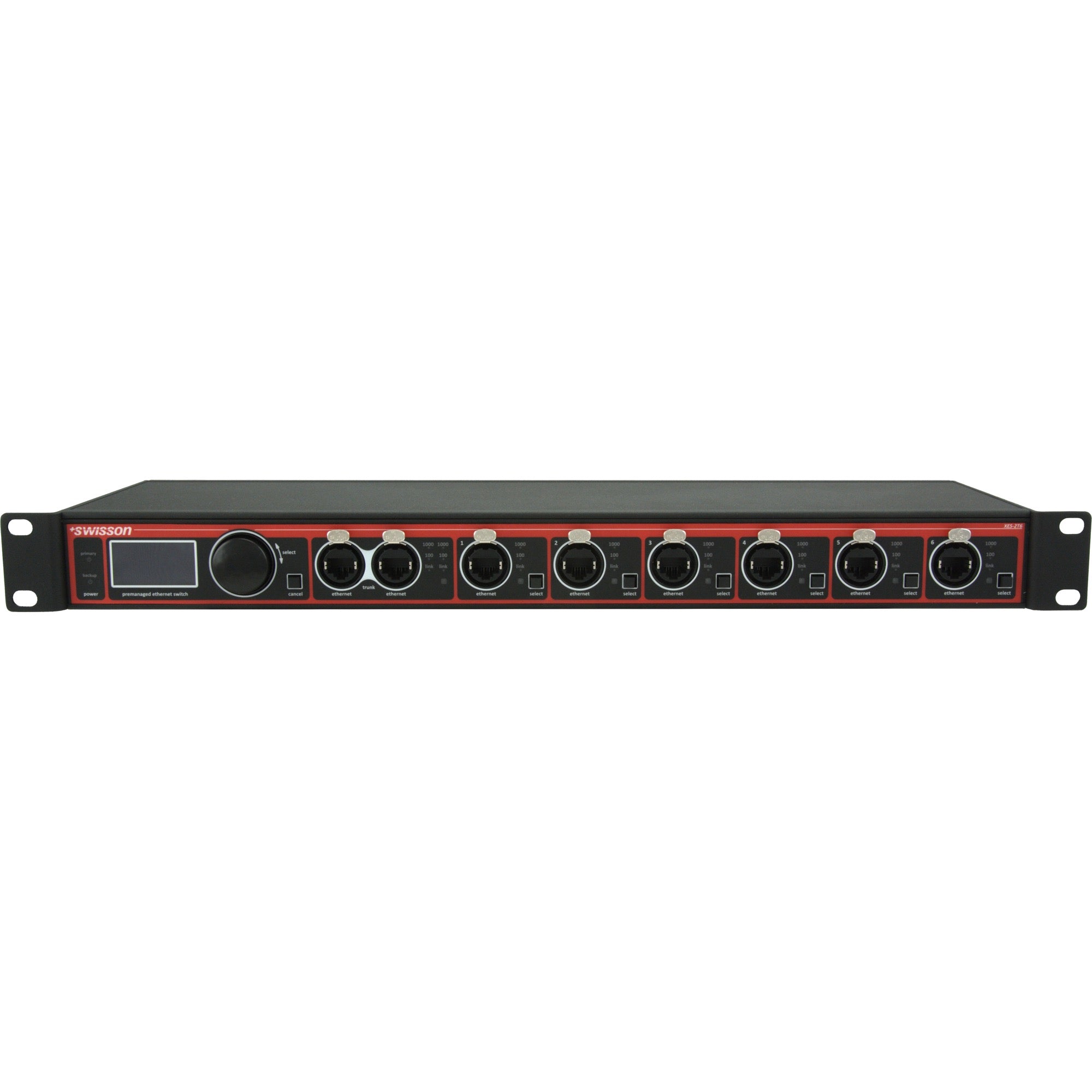 Swisson XPD-28-3R DMX & RDM Splitter - 2x 3-Pin XLR Inputs - 8x 3-Pin XLR Outputs