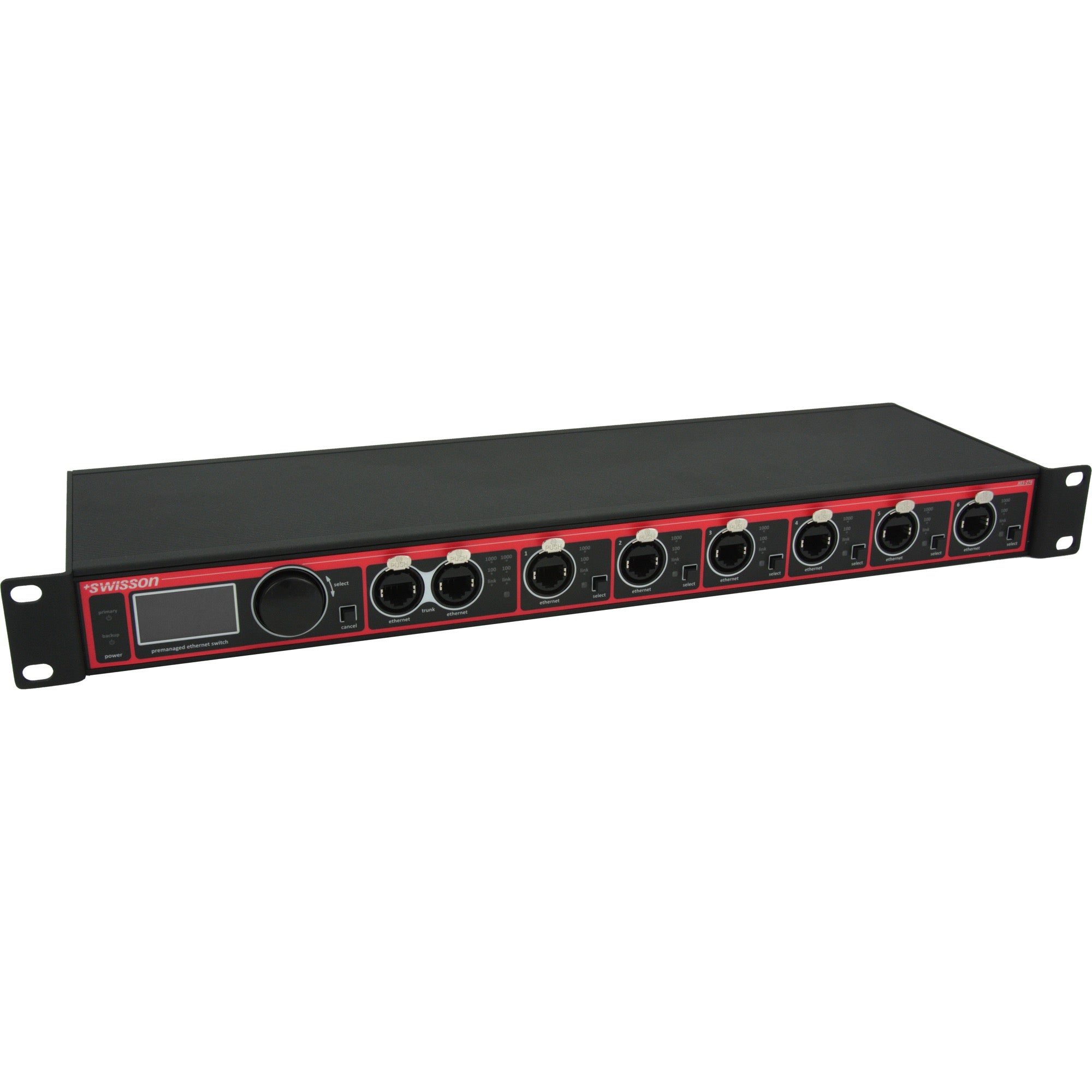 Swisson XPD-28-8R DMX & RDM Splitter - 2x RJ45 Inputs - 8x RJ45 Outputs