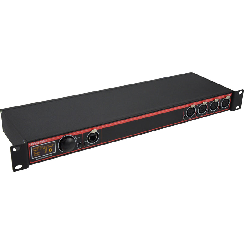 Swisson XND-4R8 4-Port Ethernet DMX Node, 19" (RJ45)